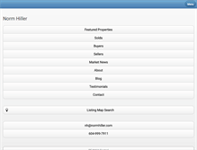 Tablet Screenshot of normhiller.com